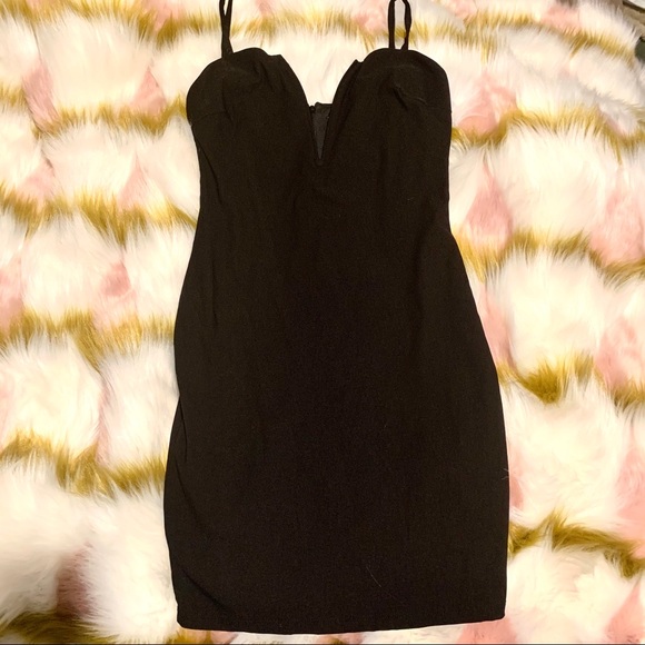 Nasty Gal Dresses & Skirts - Lux LA Black Wired V Dress